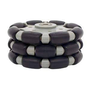 SS 125 mm Direcional <span class=keywords><strong>Omni</strong></span> Roda Robô Triplo Row <span class=keywords><strong>Wheel</strong></span> Design - Product Image 6
