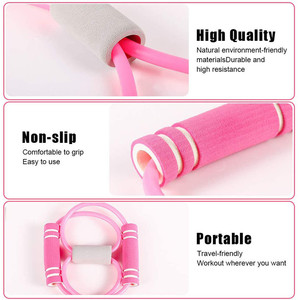 Yetful tùy chỉnh logo 8-shaped ngực <span class=keywords><strong>Expander</strong></span> Workout ban nhạc Latex thể dục đàn hồi vòng lặp kéo dây thể thao căng thẳng tập thể dục ban nhạc - Product Image 5