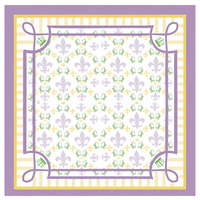 Tapis de jeu de mahjong vintage Art Nouveau à motif floral délicat, imprimé de fleurs roses et de spirales vertes, protège-table antidérapant