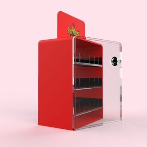 Estantes de exhibición sin humo de Metal americano personalizados Tiendas de gasolineras Estante de tabaco acrílico al por menor Gabinete de exhibición de tienda de humo Pulido - Product Image 2