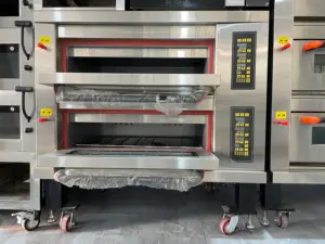 Vente directe d'usine réchauffement rapide cuisson intelligente utilisation commerciale 2 couches et 4 plateaux four électrique de type Split