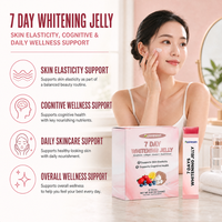 Gelée éclaircissante OEM personnalisée à base de fruits, efficace en 7 jours, avec L-Glutathion, Vitamine C et Niacinamide pour des ongles et une peau éclatants en 7 jours
