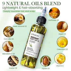 Custom Hair Care Strengthens Thicker Scalp Treatment Nourishing Biotin Natural Herbal Rosemary Hair Growth <strong>Oil</strong> - Product Image 3