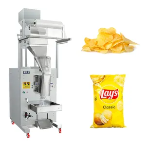 Máquina de embalaje de palomitas de maíz, 50-1000g, arroz, patatas fritas, cacahuete, galletas