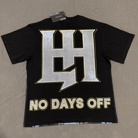 Camiseta de Alta Calidad con Estampado de Ángel y Logotipo Termotransferido, Ropa Urbana Hip Hop, Camiseta Mixta con Estampado de Emociones para Hombre, Venta al por Mayor
