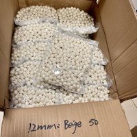 Perles en plastique ordinaires de bonne qualité, populaires pour la fabrication de bijoux DIY, avec trou pour bracelets, colliers, sacs, téléphones, ongles