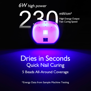 Lámpara Secadora de Uñas de Gel UV LED MR, Suministro de Máquina de Secado Rápido, Luz UV Recargable para Secador de Uñas de Gel - Product Image 4