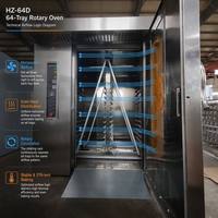 Four rotatif robuste à 64 plateaux en acier inoxydable 201/304, électrique, gaz ou diesel, équipement de boulangerie pour la production industrielle