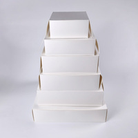 Boîte à gâteau PACKINWAY avec fenêtre en carton blanc personnalisable, 12*12*14, 14*14*16 pouces, idéale pour les mariages, les fêtes et les anniversaires