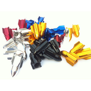 アルミ合金ロケット形状車のタイヤ防塵キャップカラフルなバルブキャップ - Product Image 5