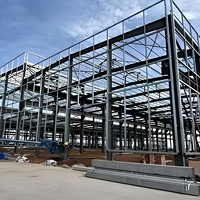 Bâtiment préfabriqué en structure métallique sur mesure à faible coût, atelier préfabriqué pour entrepôt industriel et bâtiment d'usine
