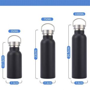 Bouteille d'eau isotherme en acier inoxydable de haute qualité pour boissons chaudes et froides, mignonne, pour usage quotidien en extérieur, réutilisable, portable, coffret cadeau - Product Image 2