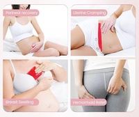 Compresse de glace réutilisable pour le périnée, chaudes et froides, soulagement des douleurs post-partum et hémorroïdes, pour femmes enceintes et après l'accouchement, 15x9cm 120g