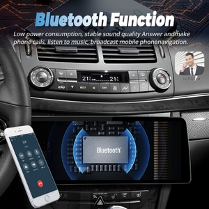 Radio Estéreo para Auto con Android 13 de 12.3 Pulgadas para Mercedes Cls 350 2005 BENZ Clase E W211 Clase CLS C219 Reproductor Multimedia GPS con Video y Carplay - Product Image 6