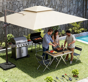 <span class=keywords><strong>Parasol</strong></span> de jardin extérieur <span class=keywords><strong>grand</strong></span> format 3,5 m résistant <span class=keywords><strong>au</strong></span> <span class=keywords><strong>vent</strong></span> UV50+ Durable et lourd <span class=keywords><strong>Parasol</strong></span> fixe Sombrilla Grande - Product Image 1