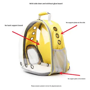 बड़ी क्षमता पोर्टेबल पालतू आउटिंग बैग पारदर्शी लुभावनी अंतरिक्ष कैप्सूल डिजाइन जिपर नए बिल्ली कुत्ते बैकपैक पालतू - Product Image 4