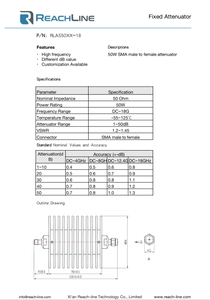 50W 6G 3/6/10/20/30/40/50/60dB SMA laki-laki ke perempuan Attenuator tetap - Product Image 6