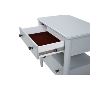 <b>Open</b> Nightstand Ocean Finish 2 Drawers <b>Storage</b> Drawer <b>Unit</b> - Product Image 4