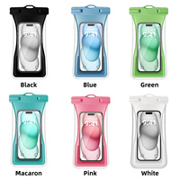 Pochette étanche flottante IPX8 pour téléphone, sac étanche transparent avec écran tactile pour iPhone 16 15 14 Pro Max Samsung S24 Ultra S23 Plus