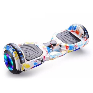 6.5 inch Self balancing scooter <strong>Hoverboard</strong> with luminous wheel, top ,front led light <strong>blue</strong> tooth with handle - Product Image 2