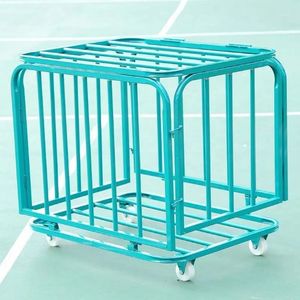 Sport all'aperto campo all'ingrosso ruote in metallo Multi contenitore cesto portaoggetti pieghevole calcio gabbia Basket palla carrello - Product Image 2