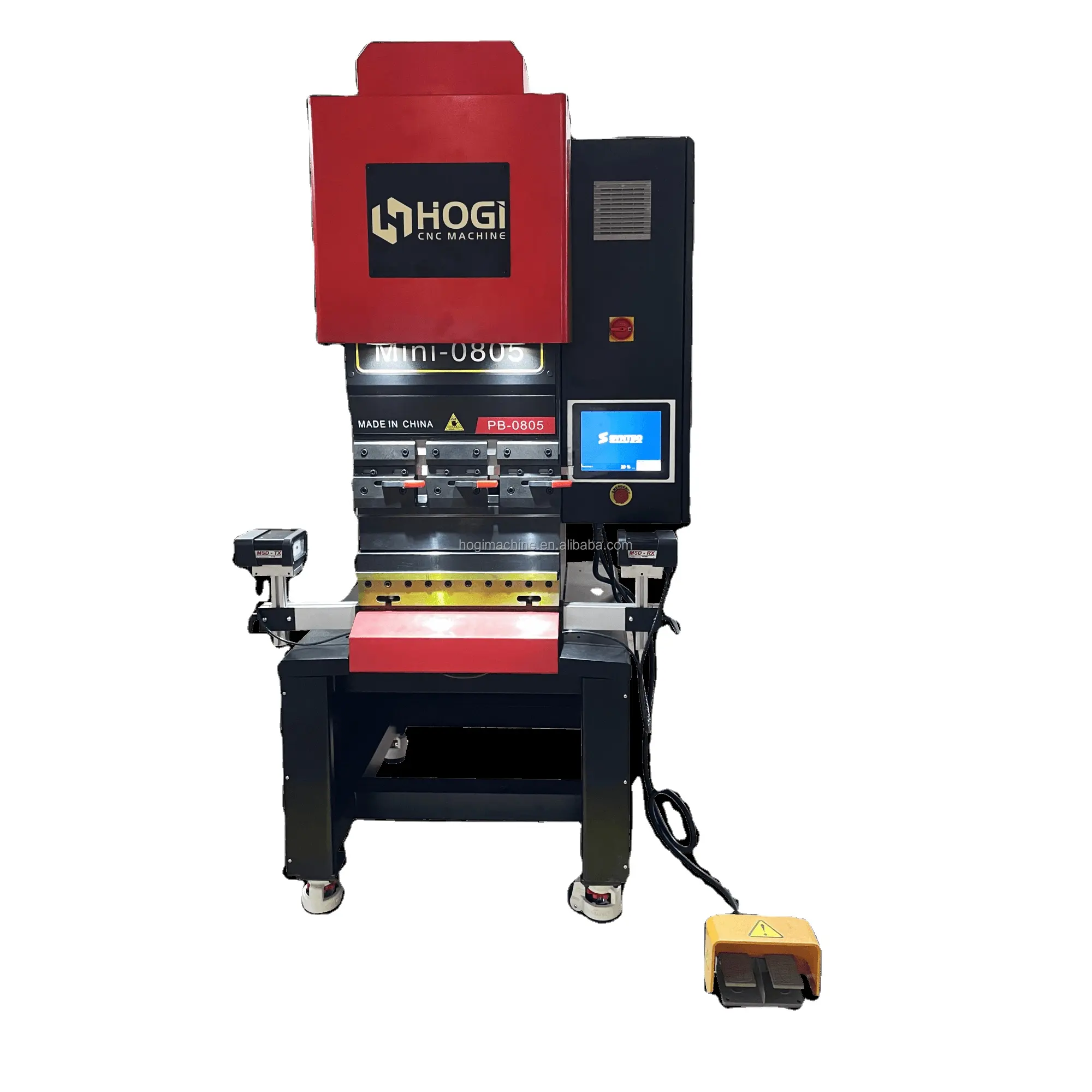 HOGI Novo design mini cnc imprensa freio pequena dobra máquina tipo servo elétrico completo