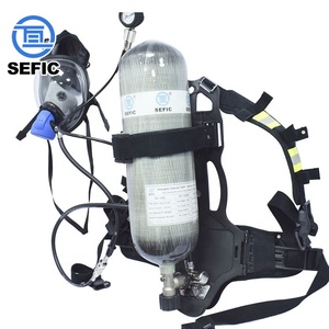 Appareil respiratoire SCBA certifié CE, autonomie 30-45 minutes, appareil respiratoire autonome, cylindre en fibre <span class=keywords><strong>de</strong></span> carbone - Product Image 1