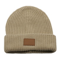 BSCI Oem personnalisé de haute qualité unisexe casquette unie teint tissé étiquette Logo tricoté hiver Ski chapeau pêcheur bonnet