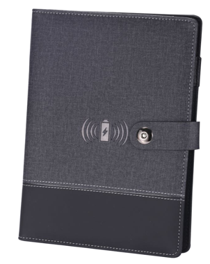 Notebook + powerbank + carga inalámbrica