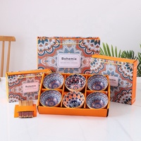 Vente en gros pas cher prix multicolore marocain usine chinoise souvenirs de mariage pour invités cuisine petit bol en céramique