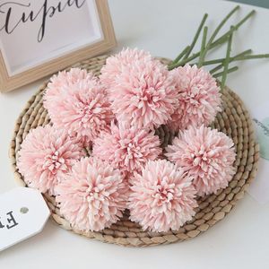 Ramo de Crisantemos Blancos Artificiales - Flores Falsas Realistas con Tallos Verdes, Flores de Plástico Duraderas, Flores Mixtas para Navidad - Product Image 4