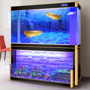 Acquario Rettangolare in Vetro Trasparente di Alta Qualità, Accessori per Acquario, Illuminazione per Acquario, per Soggiorno e Ufficio, Include Pompe d'Acqua, 300L - Product Image 1