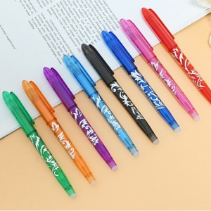 Heat Erasable Gel <b>Pens</b> 0.5mm Plastic Body Digital Printing Office School Use Blue Red Black Ink - Product Image 2