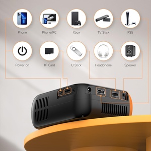 Mini <span class=keywords><strong>projecteur</strong></span> portable d'extérieur WiFi pour <span class=keywords><strong>Vamvo</strong></span>, résolution native 1080P, avec haut-parleurs intégrés pour téléphones/clés TV/PS5/ordinateurs portables/USB - Product Image 3
