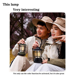 Lampe de camping LED portable rechargeable, résistante aux intempéries, étanche, lumière jaune, durée de vie de 5000 heures, réglable pour la randonnée en plein air - Product Image 4