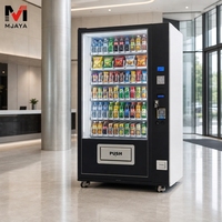 Distributeur automatique de snacks et de boissons avec réfrigération, paiement par carte de crédit, monnayeur, SDK intégré, couleurs personnalisables et intégration cloud