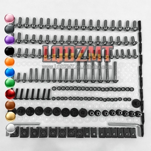 Kit de boulons de carénage en acier inoxydable pour HONDA CBR600RR CBR600F5 <span class=keywords><strong>CBR</strong></span> 600RR <span class=keywords><strong>600</strong></span> CBR600 <span class=keywords><strong>RR</strong></span> CC F5 03 04 2003 <span class=keywords><strong>2004</strong></span> Vis et écrous de carrosserie - Product Image 1