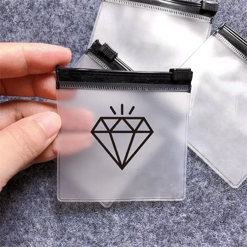 Custom Logo Fashion Jewelry Packaging Bags,Transparent Small Plastic Zip Lock Bag,Pvc Clear Mini Ziplock Bag