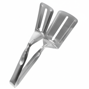 Pince de cuisson pour barbecue Pinces à aliments en acier inoxydable Conception ergonomique avec large surface de contact Idéal pour le camping en plein air - Product Image 1