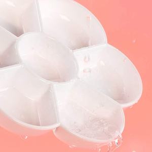 XinyiArt <span class=keywords><strong>Palette</strong></span> en plastique peinture plat 7 puits <span class=keywords><strong>fleur</strong></span> peinture plateau aquarelle peinture mélange <span class=keywords><strong>Palette</strong></span> pour huile acrylique aquarelle - Product Image 4