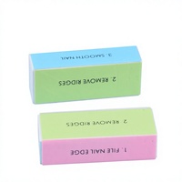 Bloc de polissage professionnel pour manucure en salon, bloc de polissage à quatre faces fonctionnel pour la surface des ongles