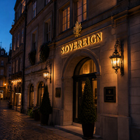 Chiffres et lettres en acier inoxydable, numéros de maison lumineux, or et argent, rétroéclairés, illuminés, enseigne 3D rétroéclairée par LED