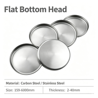 Capuchon plat de précision usiné sur mesure en acier inoxydable 316L pour tête de réservoir de stockage industriel à grand diamètre à souder
