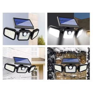 IP65 étanche 120 plage de détection 270 Angle de lumière capteur de mouvement solaire applique murale avec 3 modes - Product Image 4