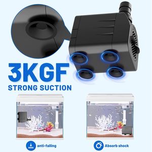 Bomba de agua sumergible Knifel 1500L/H con elevación de 6.5 pies, ultra silenciosa, para acuarios - Product Image 5