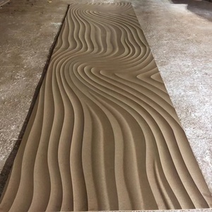 Bảng <span class=keywords><strong>Mdf</strong></span> Sóng 3D 18Mm Màn Hình Treo Tường Cho KTV Nhà Hàng Khách Sạn Cinema Lobby Trang Trí Nhà Cửa - Product Image 4
