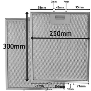 Filtro de extractor de cocina Filtstar 300x250x9mm, elemento filtrante de aceite para repuesto de ventilador de extracción - Product Image 1