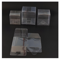 MOQ 50 pièces Boîte d'emballage en plastique transparente Boîte cadeau en PVC