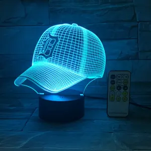 Projecteur de lumière de panneau acrylique de vente chaude d'ebay Aliexpress lampe de Base 3D de motif personnalisé