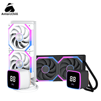 AntarcChill 240 Radiator All in One CPU Water Cooling Kit Intel AMD Compatible Custom Logo Digital Screen Wholesale Supply
